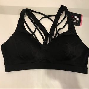 Black strappy Victoria secret sports bra